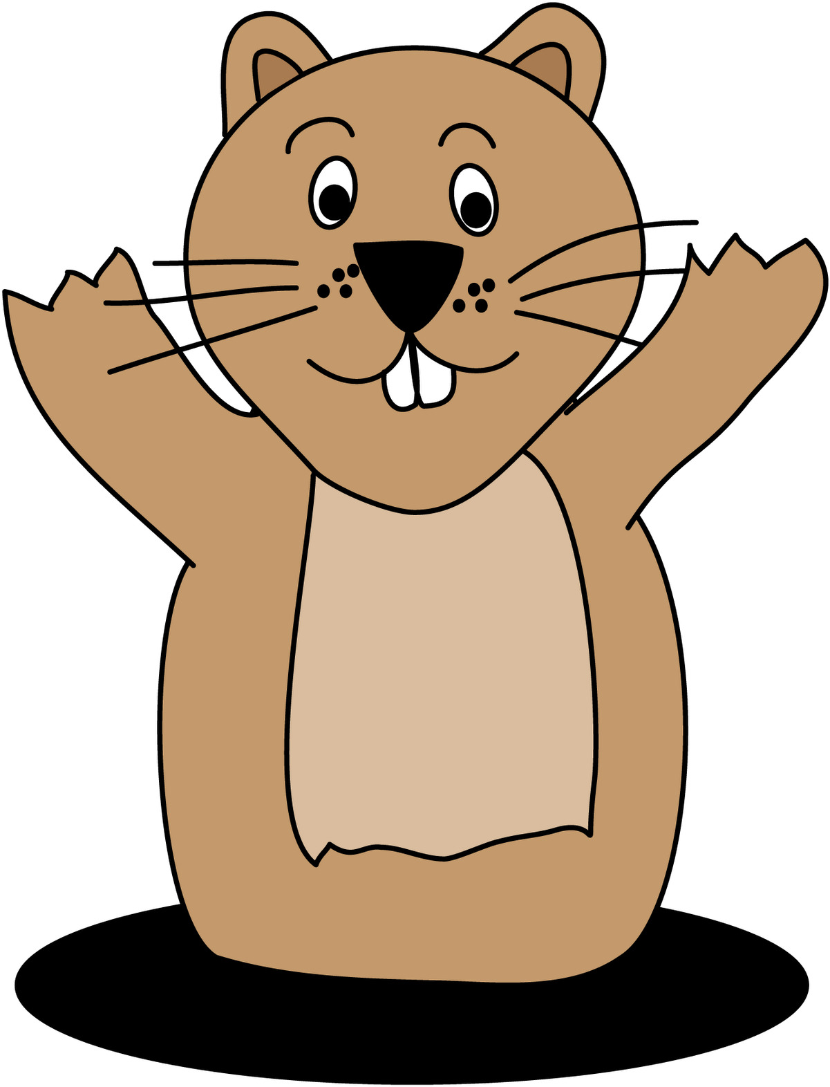 Clipart Stock Mrs Albanese S Kindergarten Class - Groundhog Song (1245x1600), Png Download