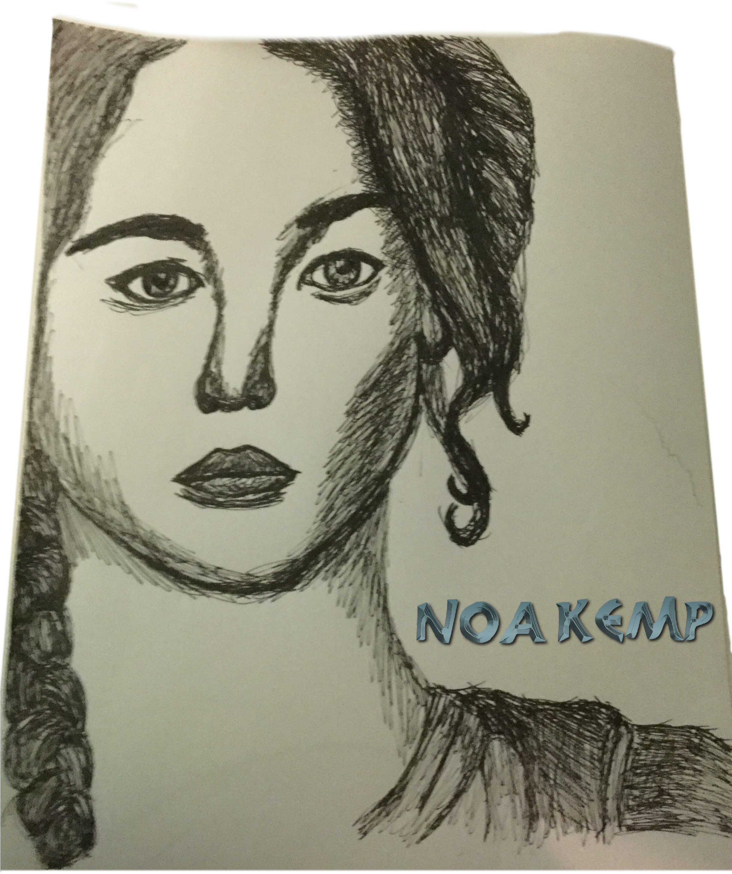 Pen Sketch Katniss Everdeen Hunger Games - Sketch (4463x3264), Png Download