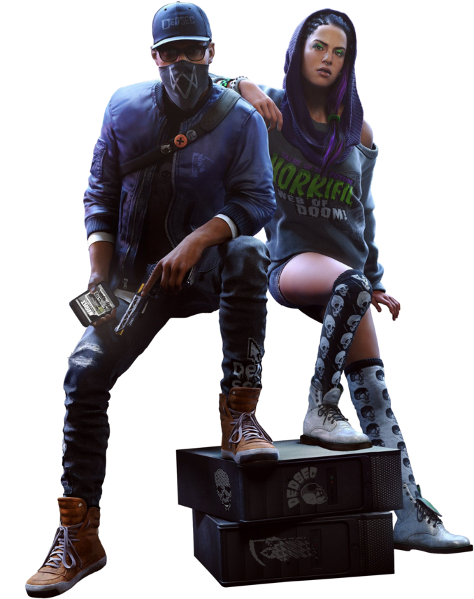 Dog Wallpaper, Wallpapers, Fandoms, Video Games, Deviantart, - Watch Dogs 2 Sitara And Marcus (831x962), Png Download