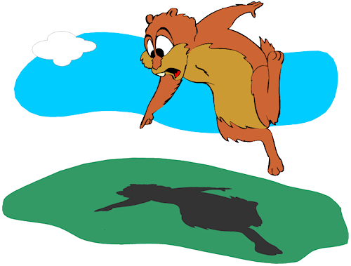 Celebrated February - Groundhog Clip Art (500x379), Png Download