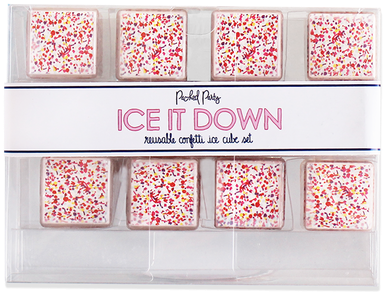 Confetti Ice Cubes (500x500), Png Download