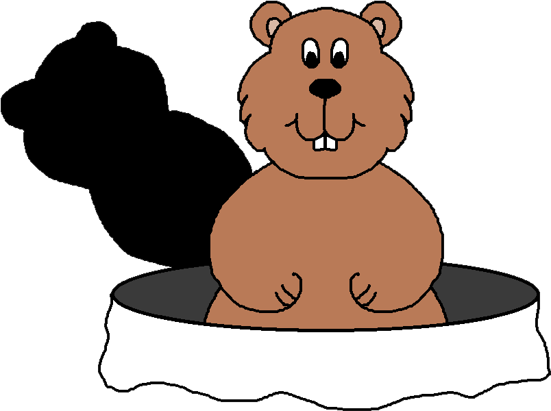 Graphics By Ruth Groundhog'day Clip Art - Transparent Groundhog Clip Art (836x633), Png Download