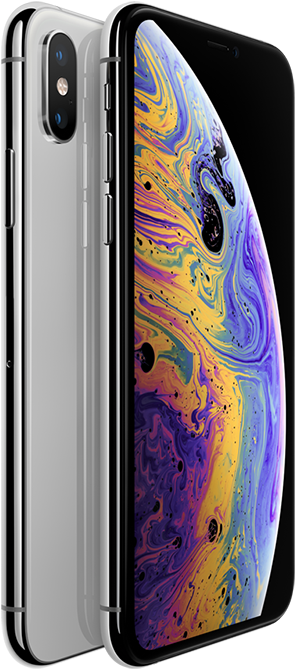 Iphone Xs - Apple Iphone Xs 256gb Silver (426x800), Png Download