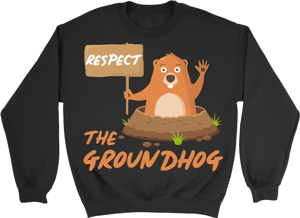 Respect The Groundhog Day Groundhog Day Tees Groundhog - Chinese Crouching Tiger Premium Sweatshirt (6 Colors (1000x1000), Png Download