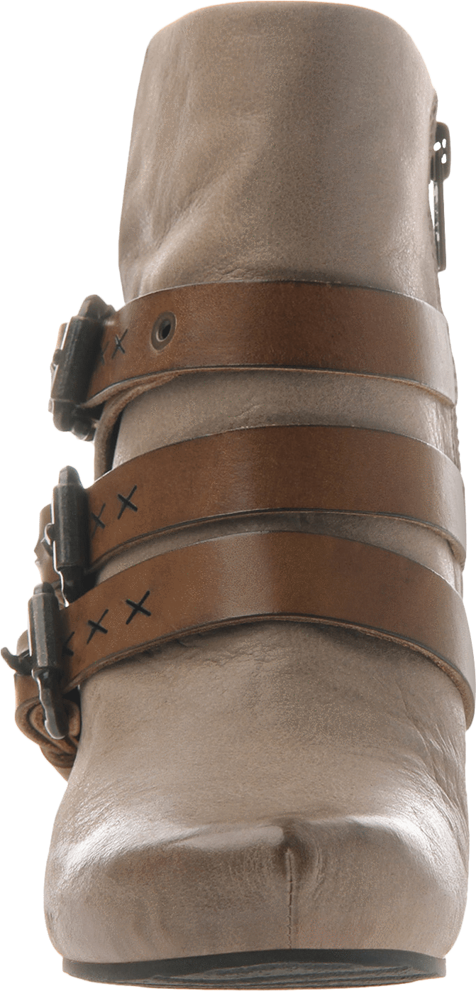 Lasso Women's Ankle Boots In Pecan Front View - Otbt Women's Lasso Bootie, Size: 8, Pecan Leather (1782x1782), Png Download