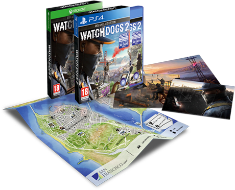 Watch Dogs 2 Deluxe Edition Only At Game - Watch Dogs 2 San Francisco Edition Xbox One Game (475x490), Png Download