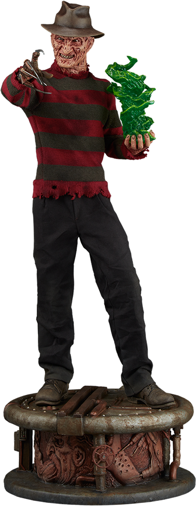 A Nightmare On Elm Street Freddy Krueger Premium Format - Freddy Krueger Statue (480x1000), Png Download