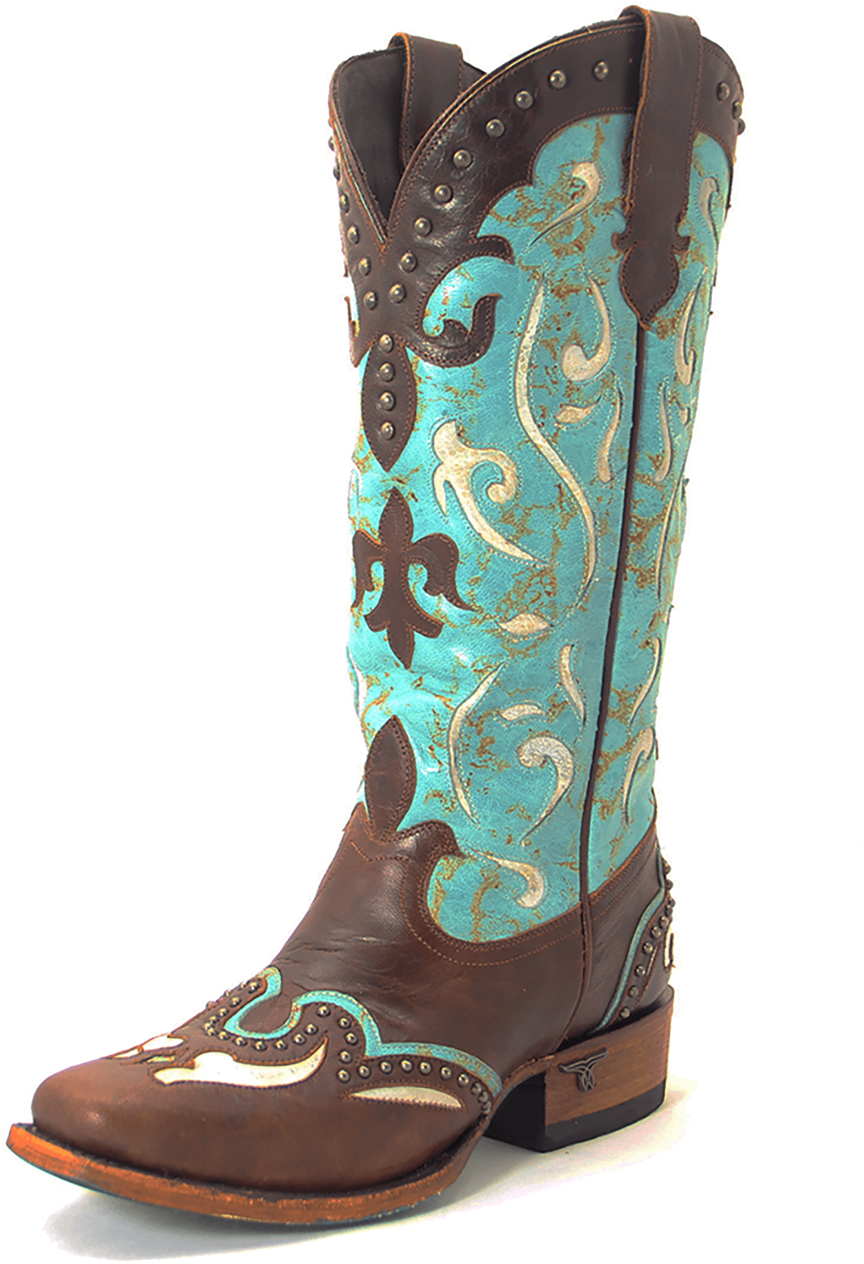 Lane Women's Lasso Boot - Turquoise (1578x2000), Png Download