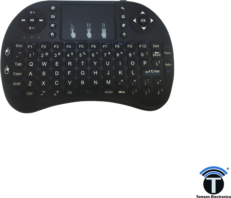 Mini Wireless Keyboard Mouse Combo For Raspberry Pi - Computer Keyboard (1024x1024), Png Download