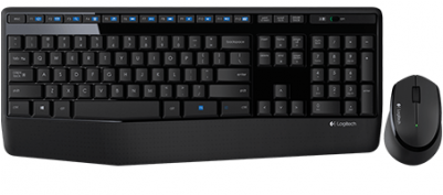 Logitech Mk345 Usb Wireless Mutilmedia Keyboard Mouse (400x400), Png Download