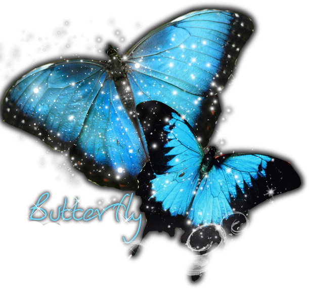 Butterfly Png - Good Silent Round Wall Clock Frameless Butterfly Stylish (611x570), Png Download