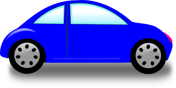 Car Clipart Animated - Blue Car Clipart (600x301), Png Download