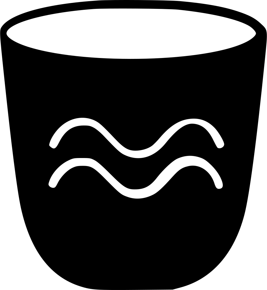 Water Glass - (902x980), Png Download