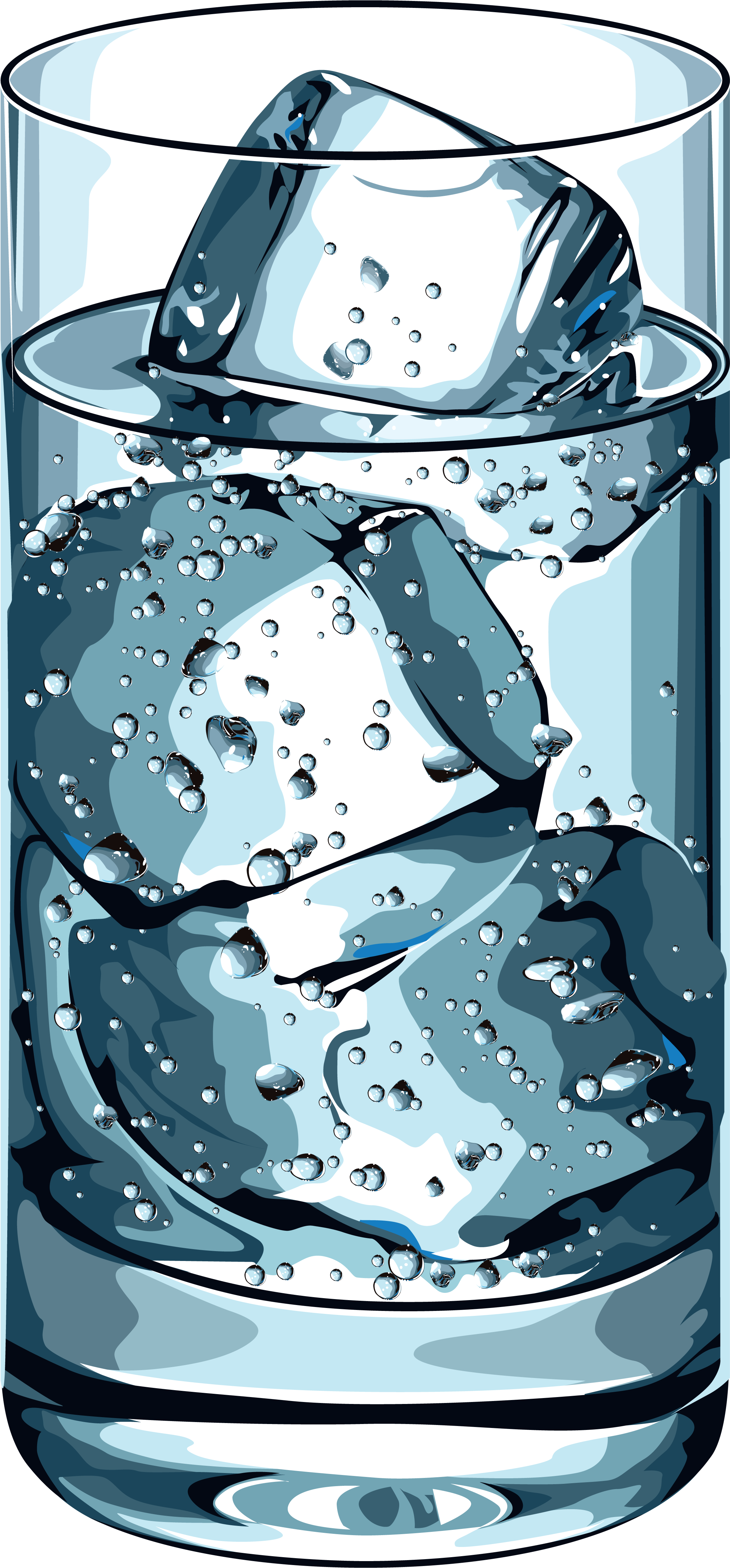 Water Glass Png - Drinks Vector (2280x4807), Png Download
