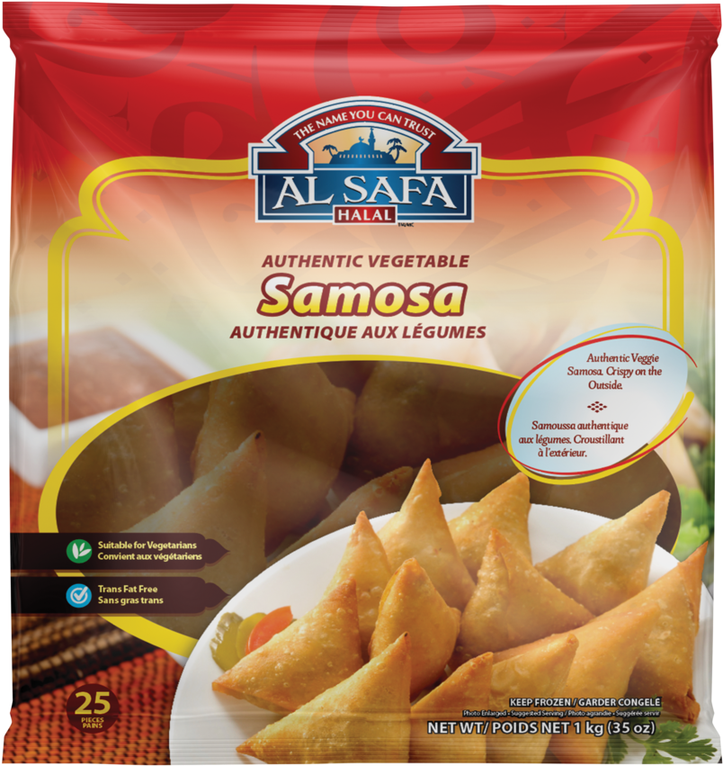 Vegetable Samosa Hand Made Pouch - Al Safa (960x960), Png Download