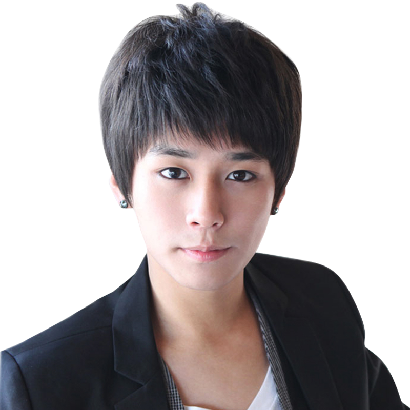 Asif Wig Wig Male Hair Short Hair Boy Handsome Hair - Hair Man Korean Style (800x800), Png Download