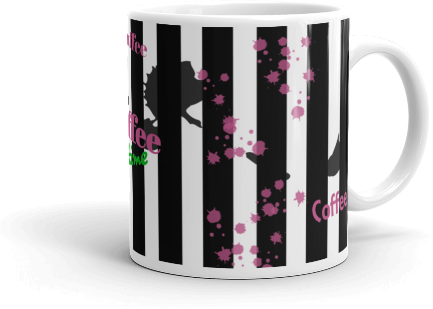 Pink Splash Coffee Mug - Coffee Cup (1000x1000), Png Download