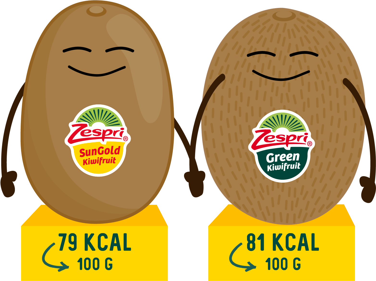Week42 Zespri Green Kiwifruit Is Not-high In Calories - Illustration (3022x2013), Png Download