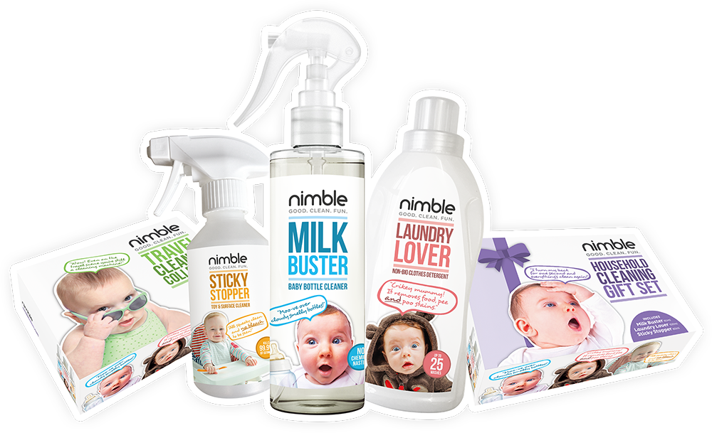 With Nimble - Plastic Bottle (1000x609), Png Download