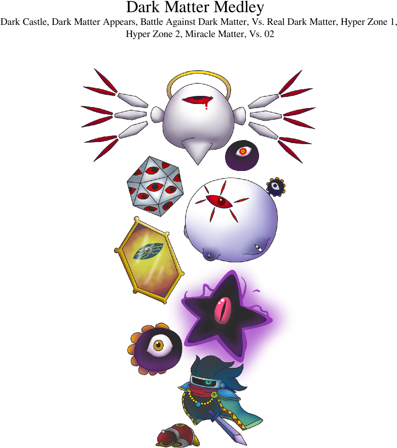 Dark Matter Medley Sheet Music 1 Of 229 Pages - Dark Matter Kirby 64 (850x1100), Png Download