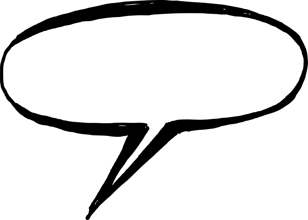 50 Hand Drawn Comic Speech Bubbles Vector - Balloon Speech Draw Png ...