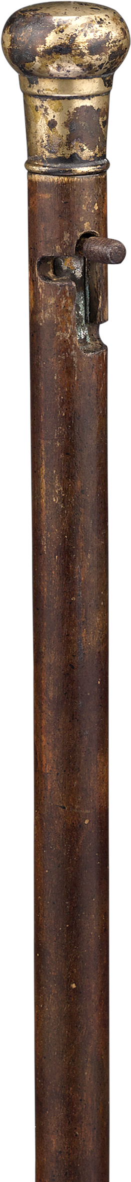 Flare Gun Walking Stick - Wood (2000x2500), Png Download
