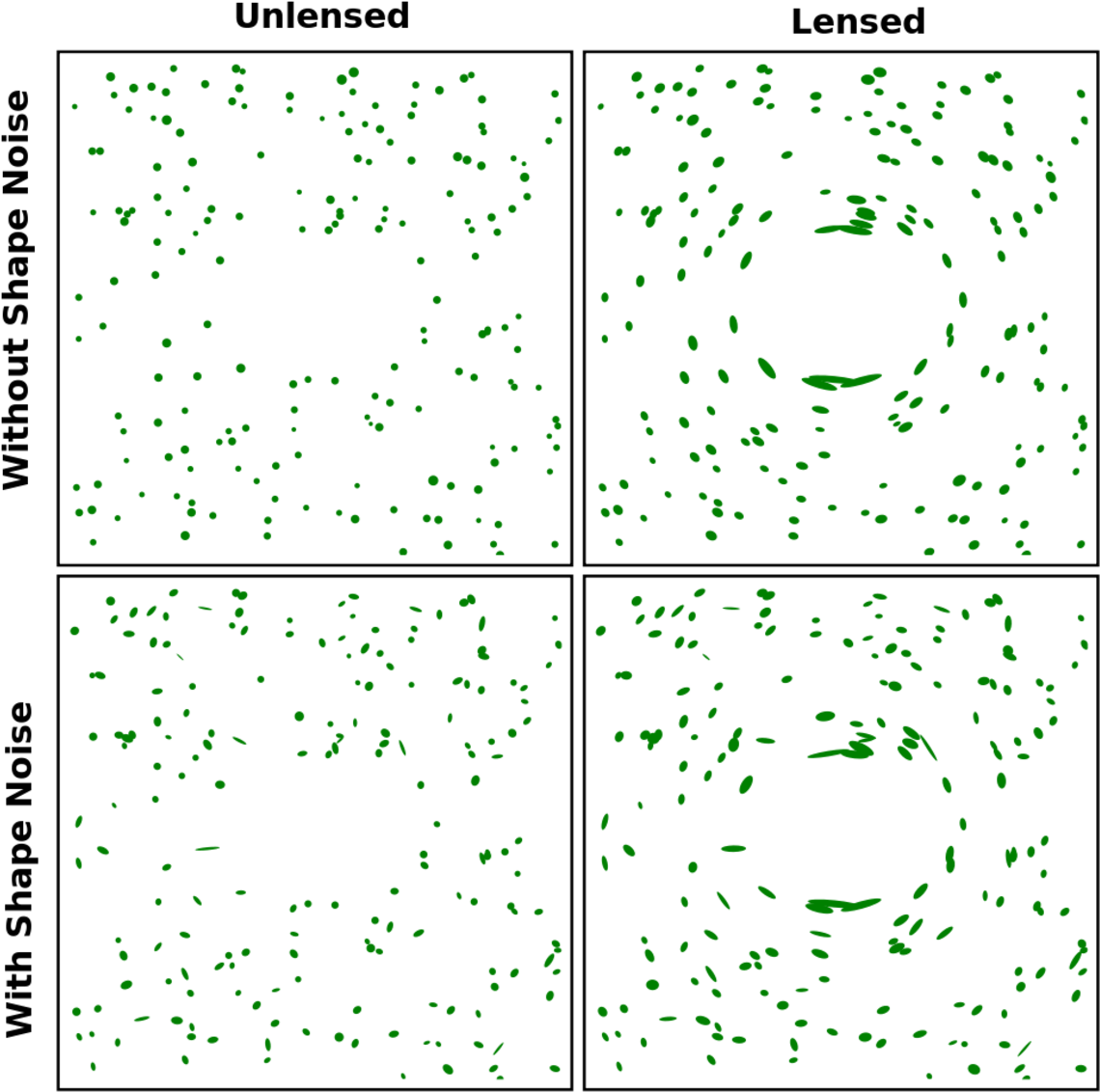 Revealed For The First Time - Weak Lensing (1183x1183), Png Download