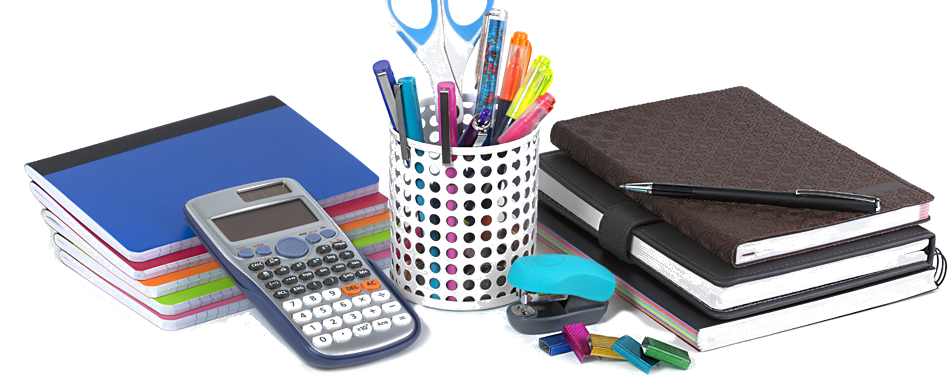 Office Supplies - Stationery Material Images In Png (948x380), Png Download