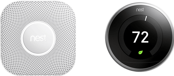 Nest Protect And Smoke Monitor - Circle (589x588), Png Download