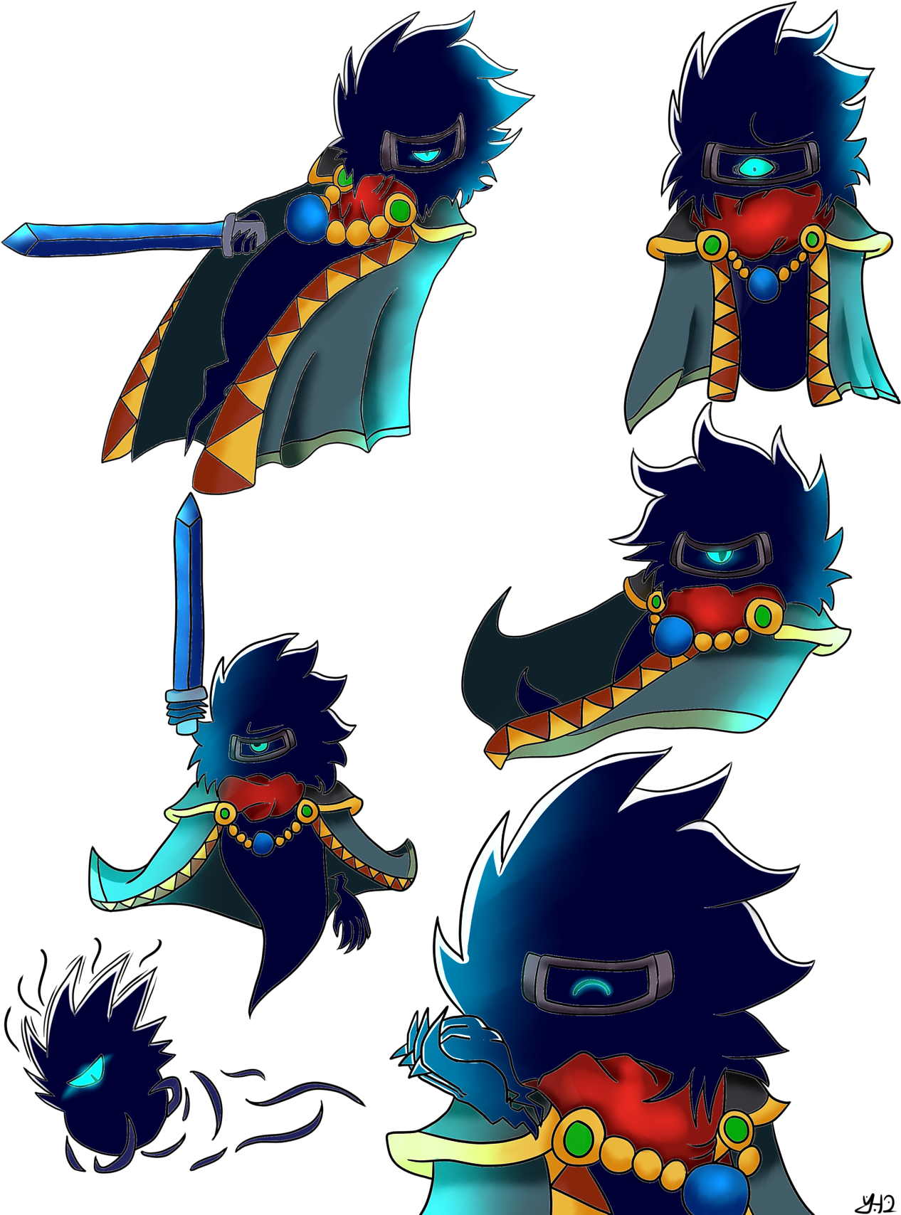 Dark Matter Swordsman (1280x1707), Png Download