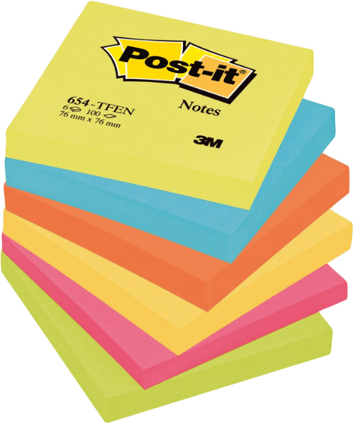 Office Stationery - Sticky Notes (1280x850), Png Download