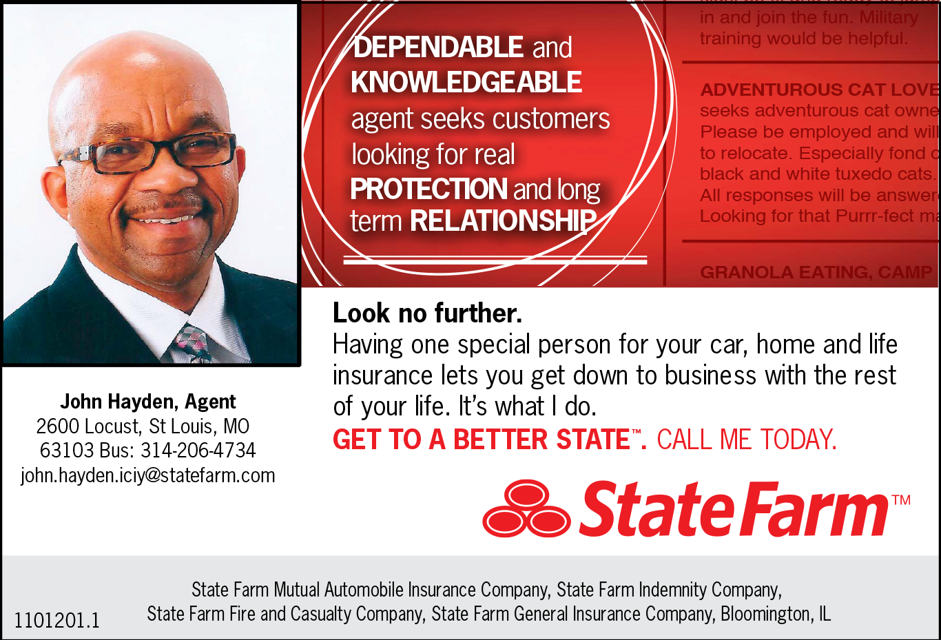 2600 Locust St - State Farm (1366x929), Png Download