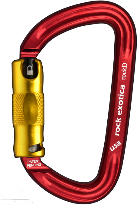 Rockd Twist-lock Carabiner - Twist Lock Carabiner (500x724), Png Download