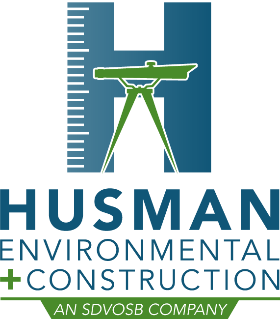 Husman Environmental Construction Logo Service Disabled - Graphic Design (571x649), Png Download