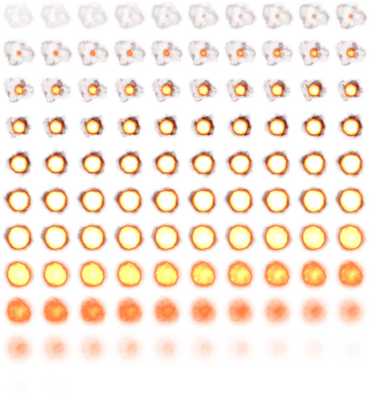 Long Explosion Set - Circle (1280x1408), Png Download