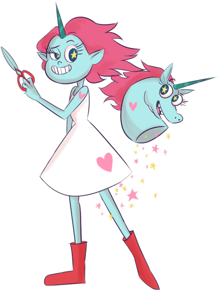 Human Ponyhead Starco, World Of Gumball, Star Butterfly, - Стар Против Сил Зла Пониголовая (500x670), Png Download