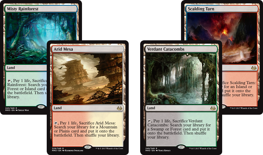 Marsh Flats Hangs Out With His Friends, So I Guess - Modern Masters 2017 Fetchlands (850x500), Png Download