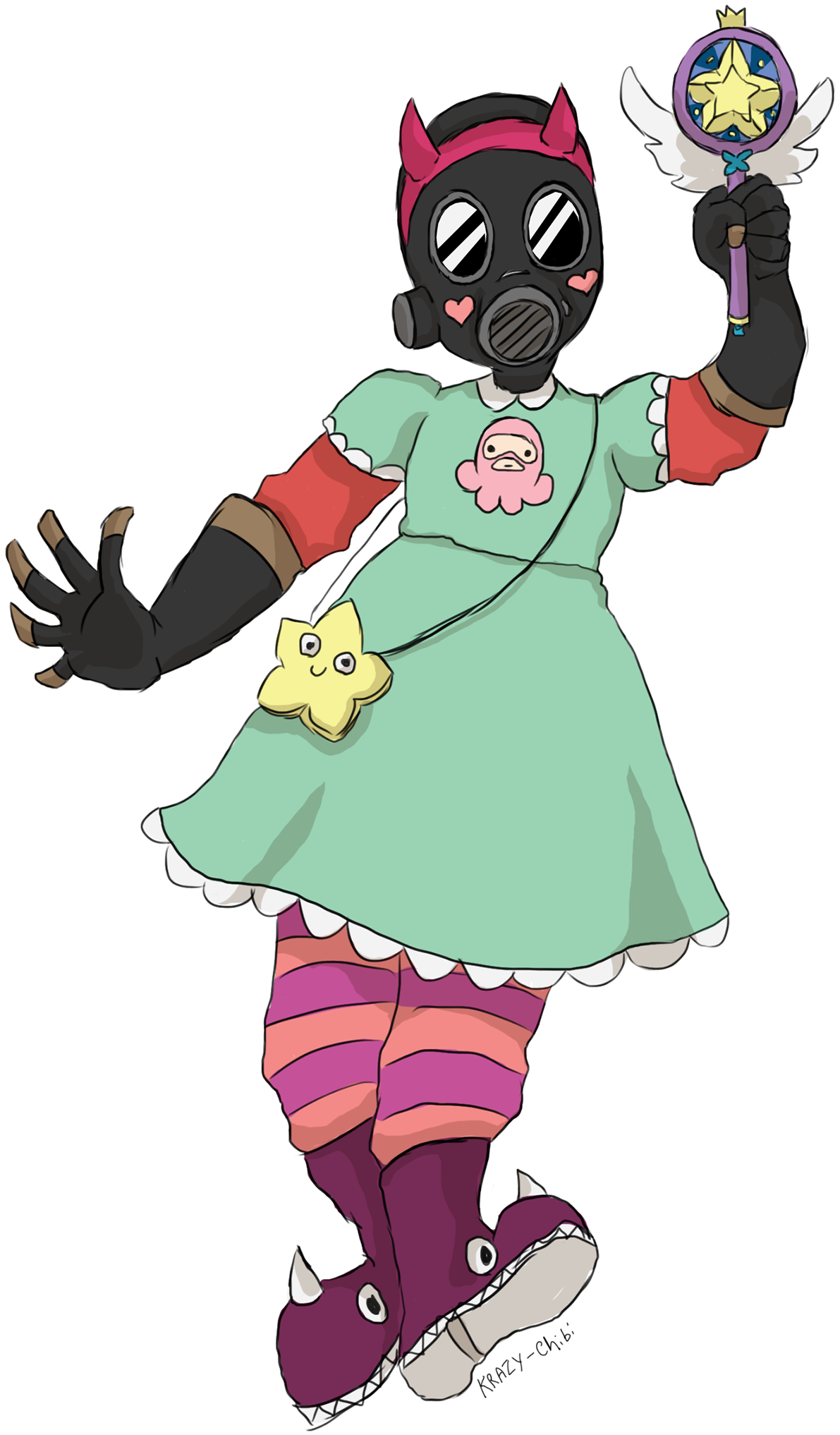 1416 X 2197 2 - Star Vs The Forces Of Evil Team Fortress (1416x2197), Png Download