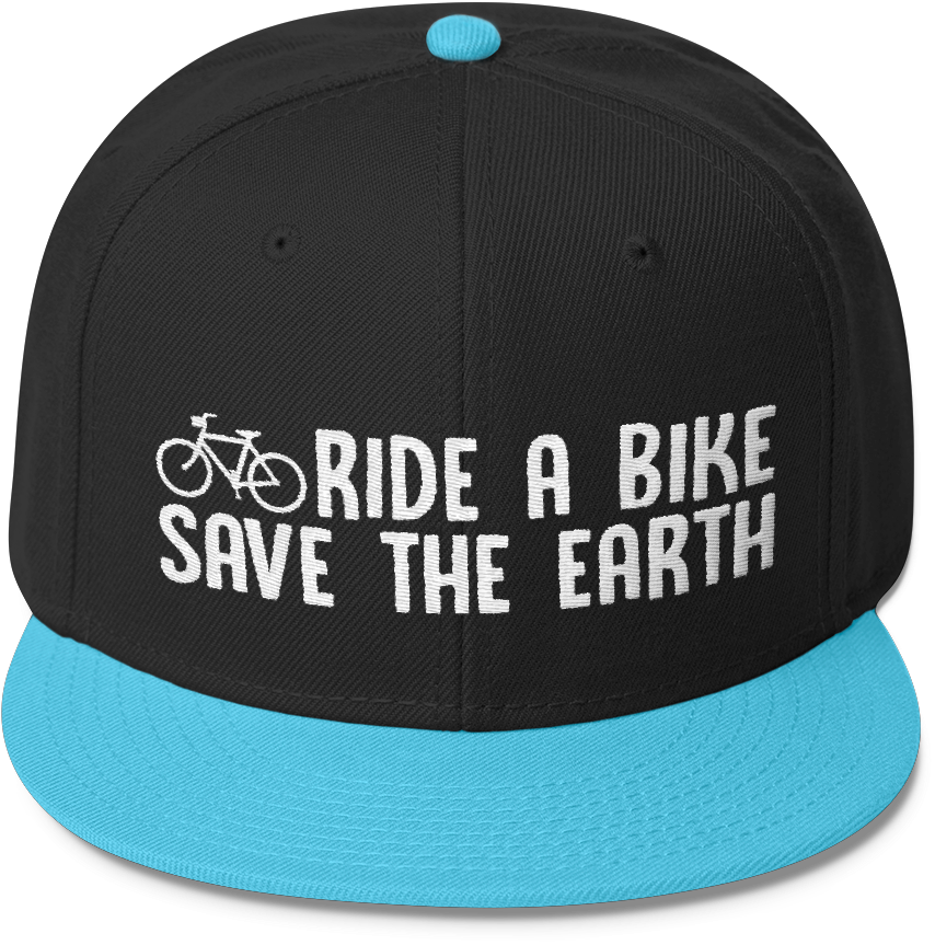 Ride A Bike Save The Earth - Baseball Cap (1000x1000), Png Download
