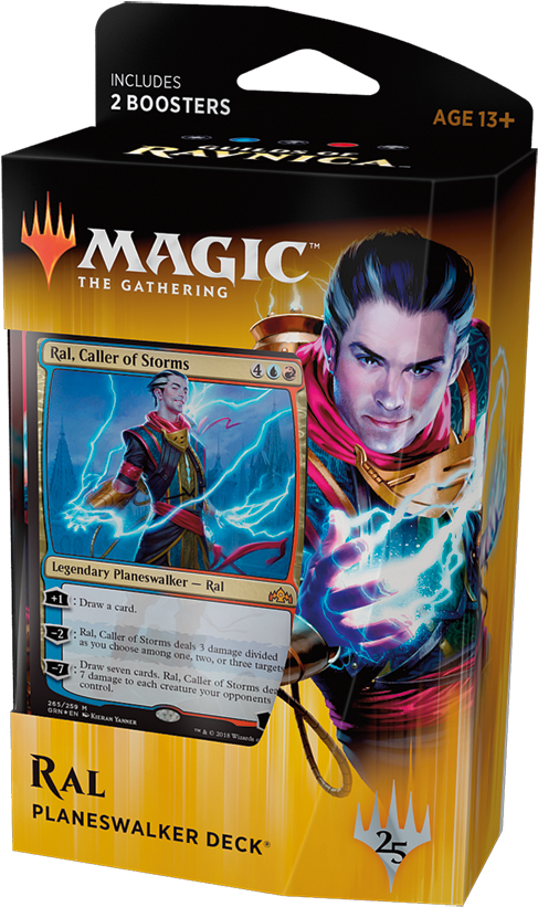 Guilds Of Ravnica, Ral, Caller Of Storms Planeswalker - Guilds Of Ravnica Planeswalker Decks (900x858), Png Download