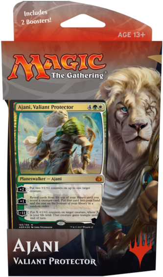 Magic The Gathering - Ajani Valiant Protector Planeswalker Deck (600x600), Png Download