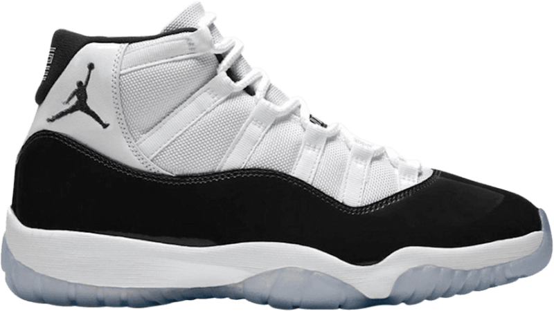 2018 Nike Air Jordan 11 Concord Xi Black White 378037-100 - Air Jordan (800x450), Png Download