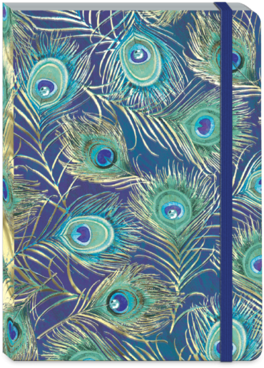 Peacock Feathers Soft Cover Journal - Mobile Phone (600x600), Png Download
