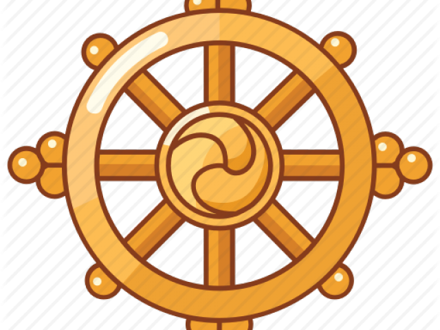 Stained Glass Buddhist Symbols (640x480), Png Download
