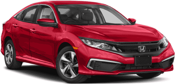 New 2019 Honda Civic Lx Cvt - 2019 Honda Civic Lx White (640x480), Png Download