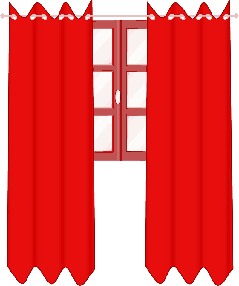 23 Gold Curtains - Curtains Clip Art (800x958), Png Download