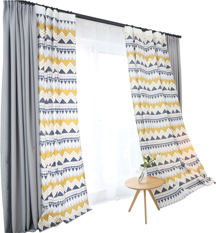 Fashion Geometric Custom Curtain Contracted Contemporary - Window Covering (800x800), Png Download