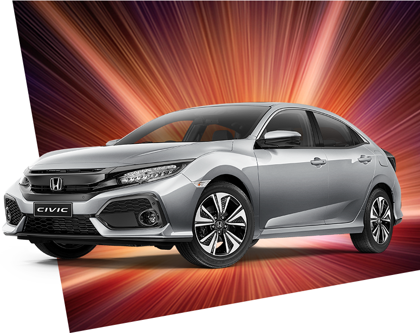 Honda Civic Black Pack (832x677), Png Download