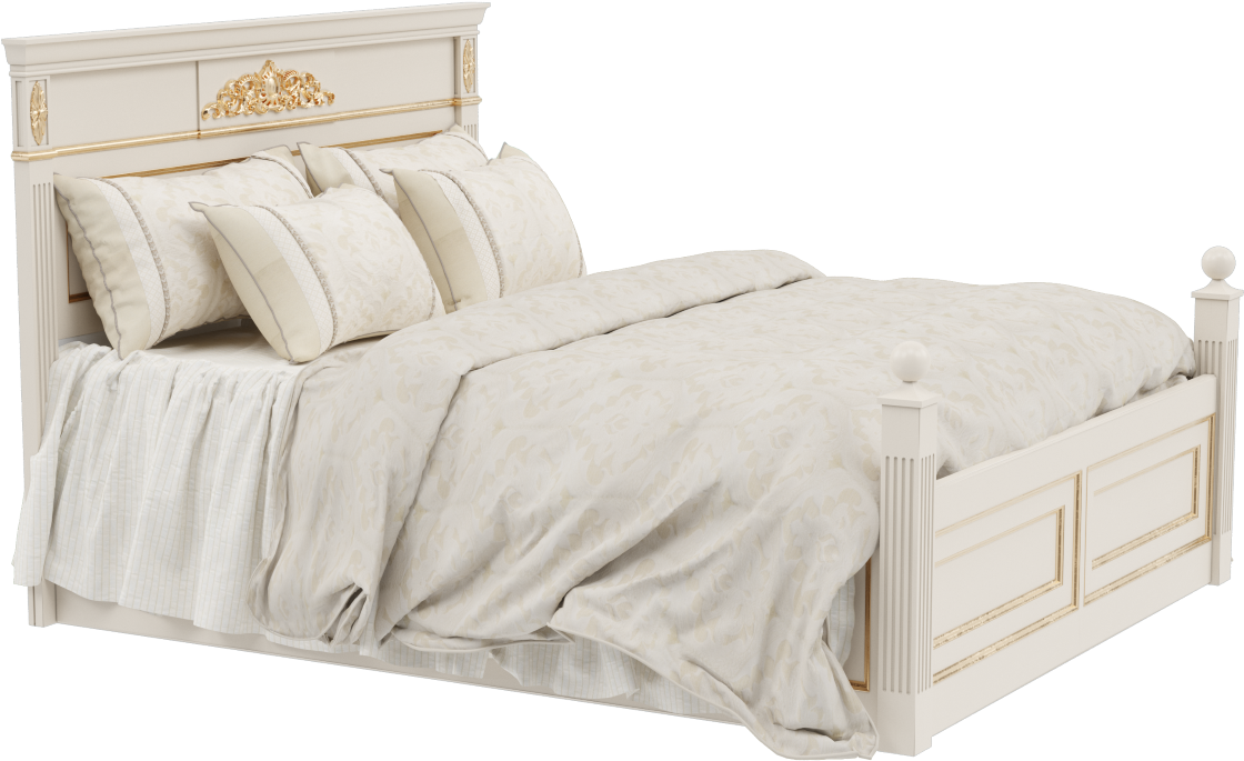 Download Her Majesty Bed Bed Frame PNG Image with No Background
