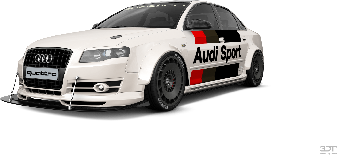 Audi A4 4 Door Saloon 2004 Tuning - Sports Sedan (1440x900), Png Download
